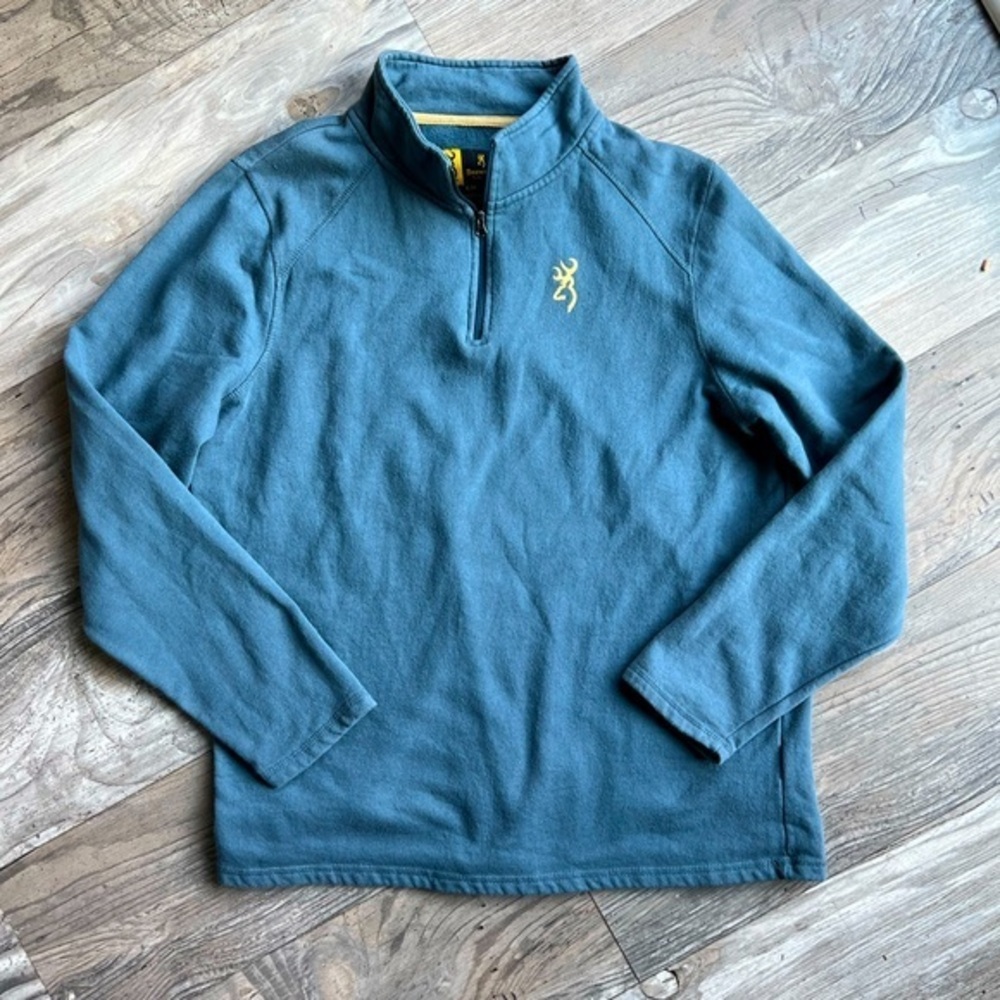 Browning Men’s Pullover Ling Sleeve Quarter Zip Sweater